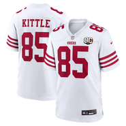 Nike Men's Nike George Kittle White San Francisco 49ers 80th Anniversary Game Jersey
