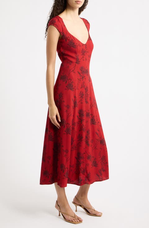 Marny Floral Midi Dress