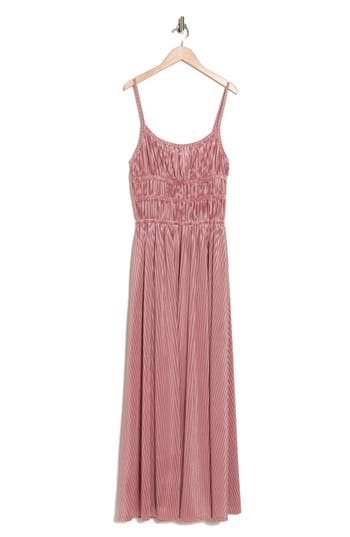 Shop Wishlist Floral Tiered Velour Dress In Mauve
