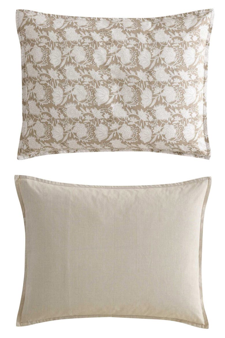 Bayport Floral Cotton Comforter Set, Alternate, color, BEIGE