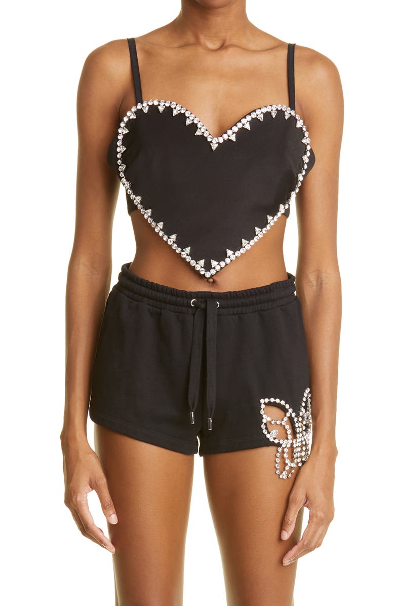 Area Crystal Spike Heart Top, Main, color, 