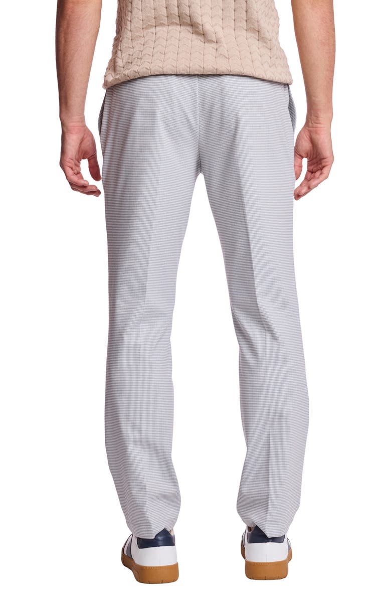 PAISLEY & GRAY Chester Slim Fit Drawstring Pants, Alternate, color, Steel Puddle Knit Houndstooth