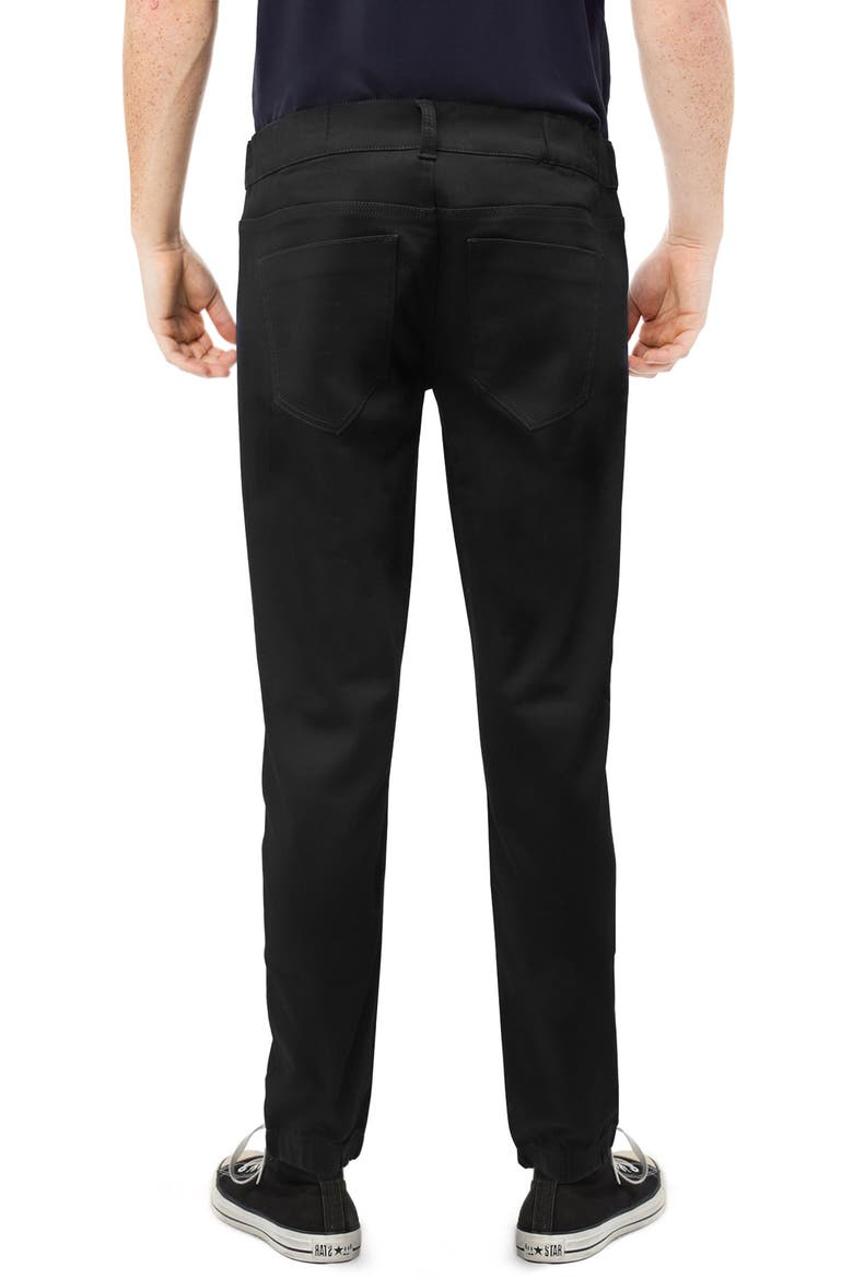 Slim Fit Jogger Jeans, Alternate, color, BLACK