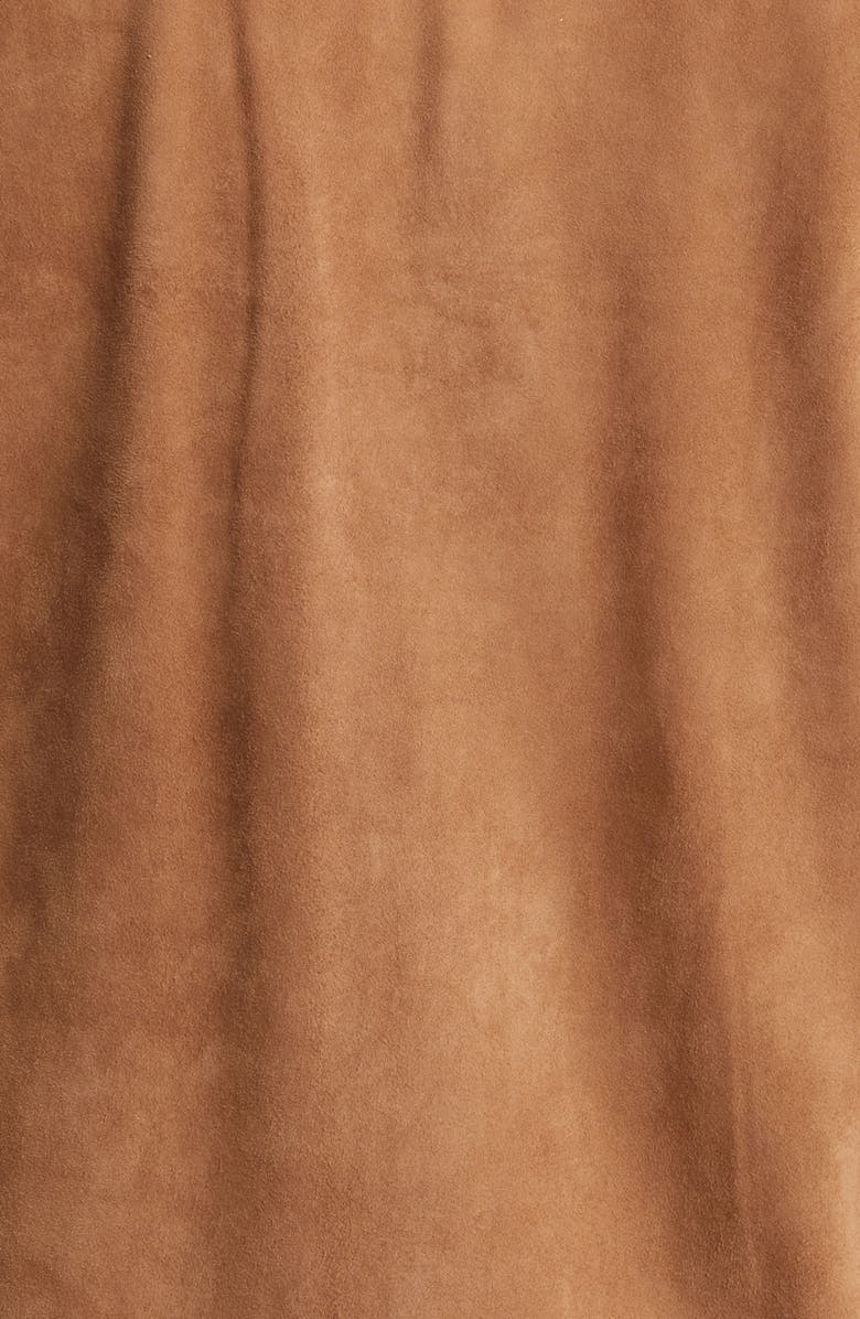 Bugatchi Western Suede Shirt Jacket, Alternate, color, Tobacco