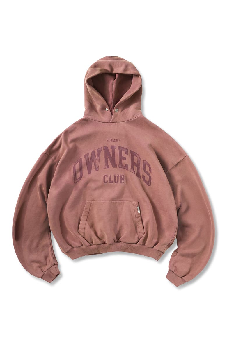 Owners' Club Cotton Graphic Hoodie, Alternate, color, SMOKED ROSE