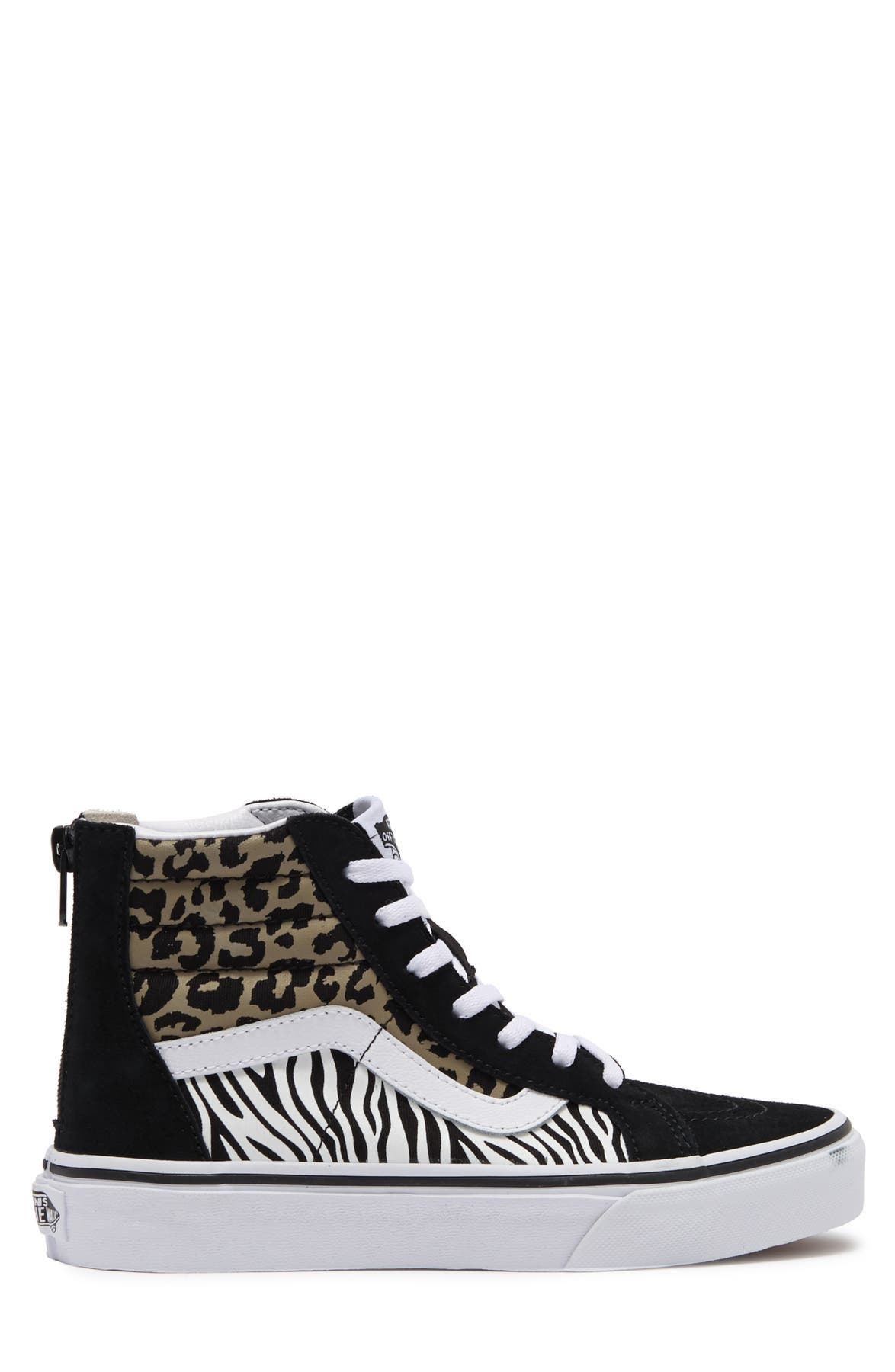 Vans SK8 Hi Zip Animal Sneaker, Main, color, 