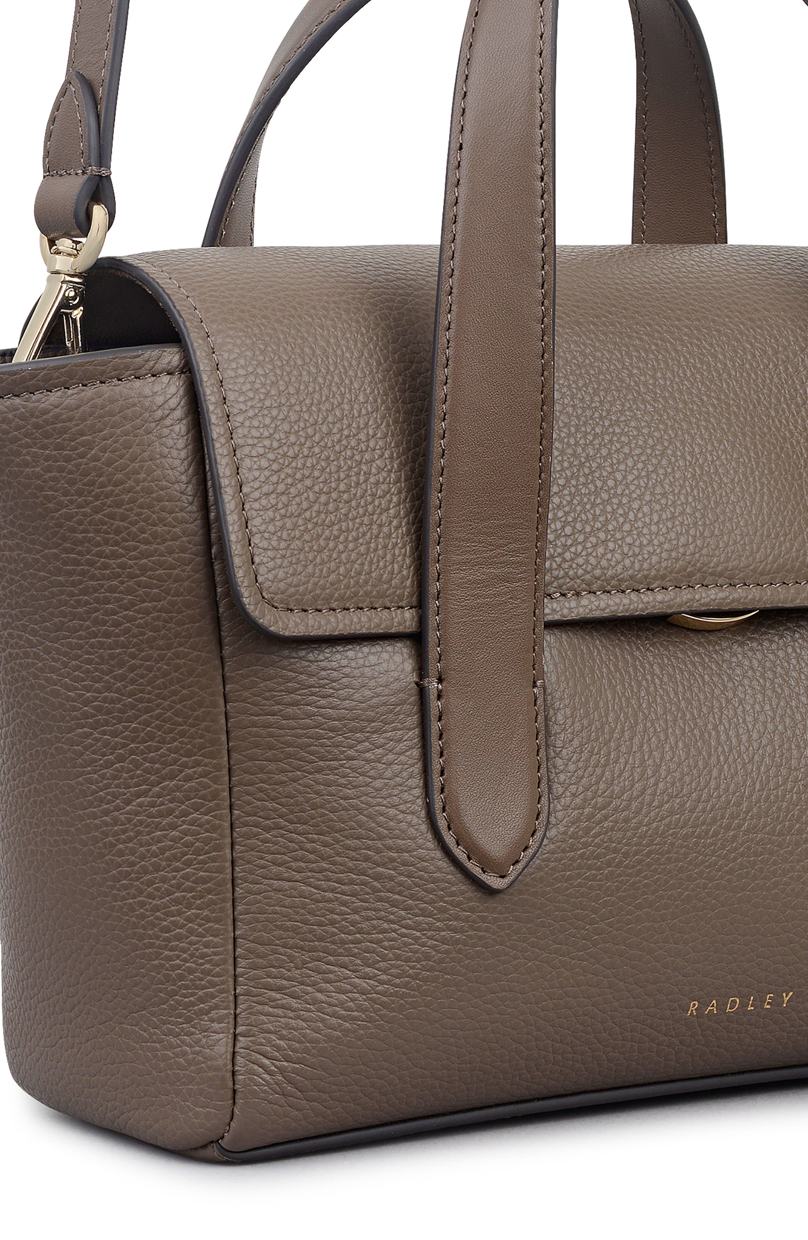 Radley Mayfair Lane Small Flapover Satchel Bag, Alternate, color, Coffee