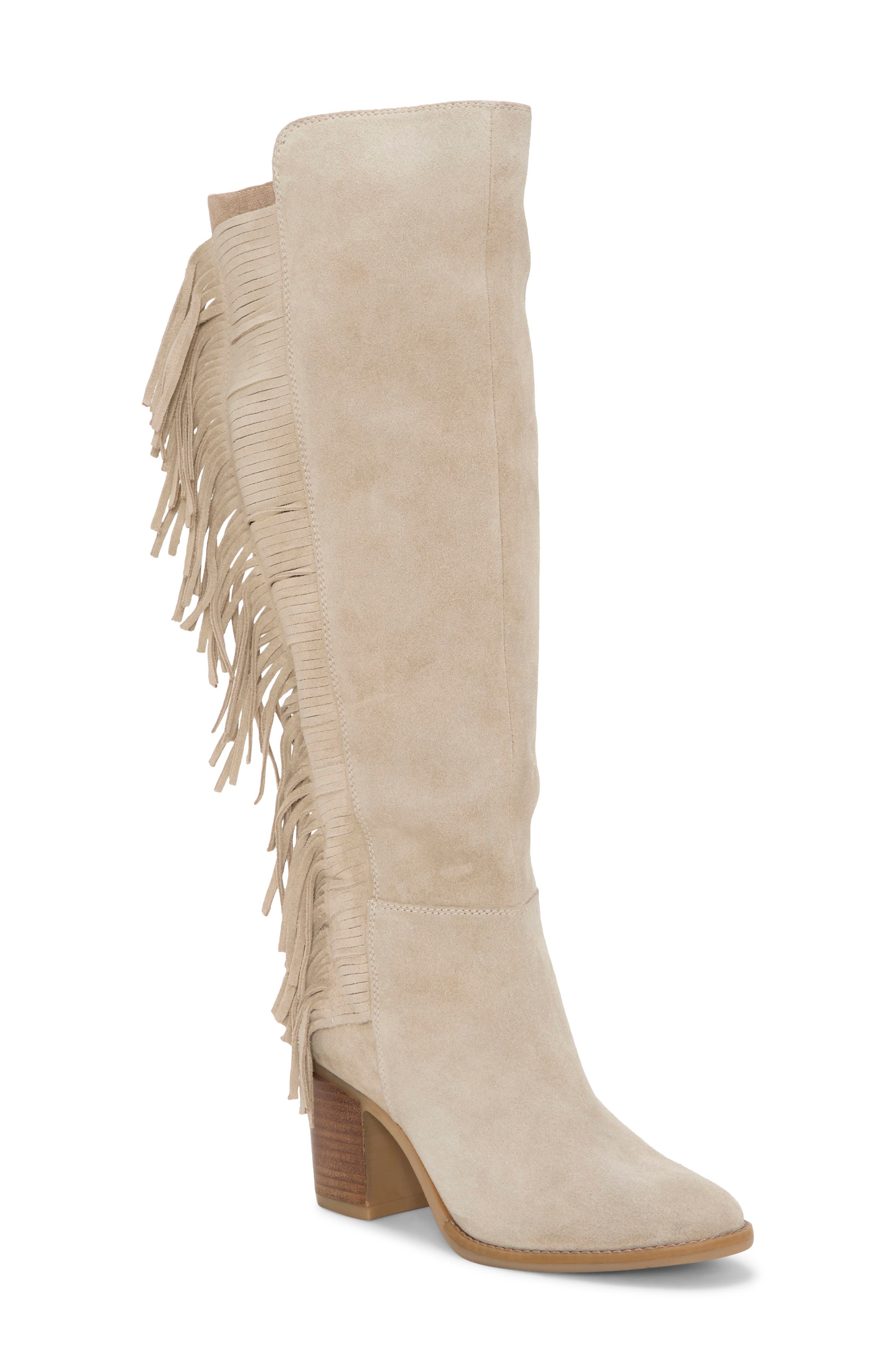 Lucky Brand Boswell Knee High Boot, Main, color, Dune Grey
