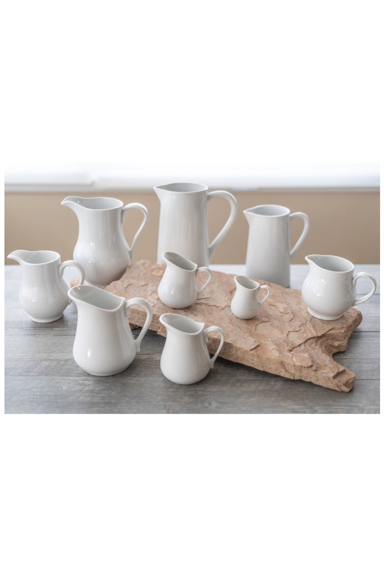 2-Piece Porcelain Pitcher Set, Alternate, color, WHITE