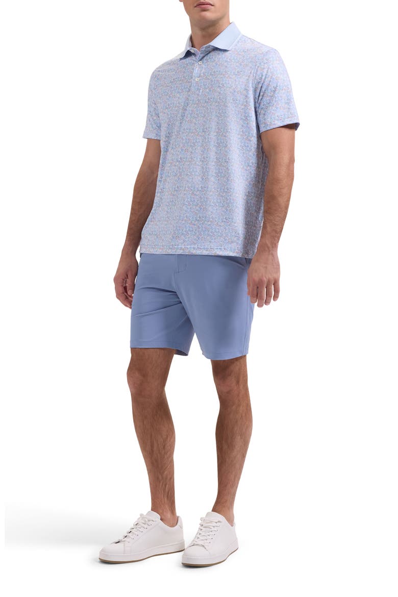 Three-Button Performance Polo, Alternate, color, PERIWINKLE