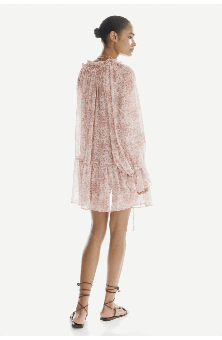 H&M Oversized Tunic Dress, Alternate, color, Light Beige/Paisley
