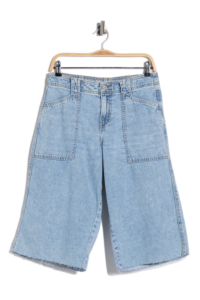 Raw Hem Denim Culottes, Alternate, color, LOCALS ONLY CUT