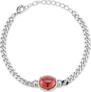 GLAZE JEWELRY Cubic Zirconia Curb Chain Bracelet