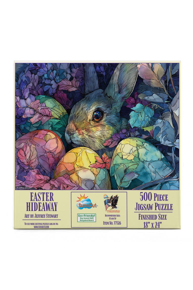 Easter Hideaway 500 piece Jigsaw Puzzle for Adults, Alternate, color, Multicolor