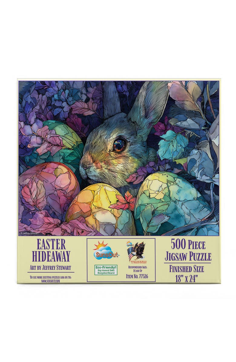 Sunsout Easter Hideaway 500 piece Jigsaw Puzzle for Adults, Alternate, color, Multicolor