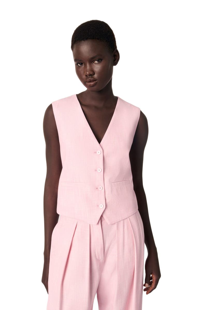 maje Suit vest, Main, color,