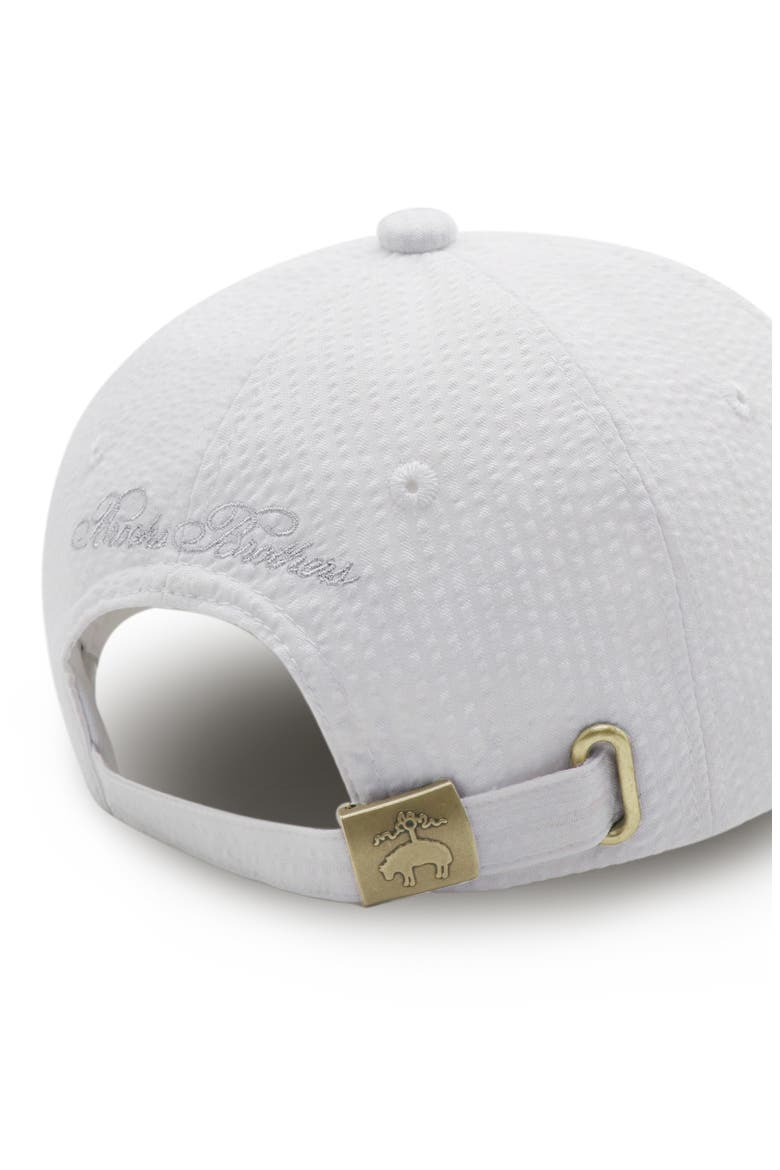 Seersucker Baseball Cap, Alternate, color, WHITE