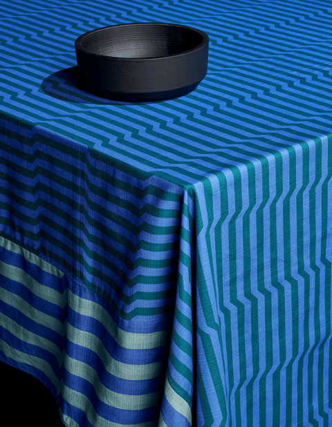 Stripe Tablecloth Reversible