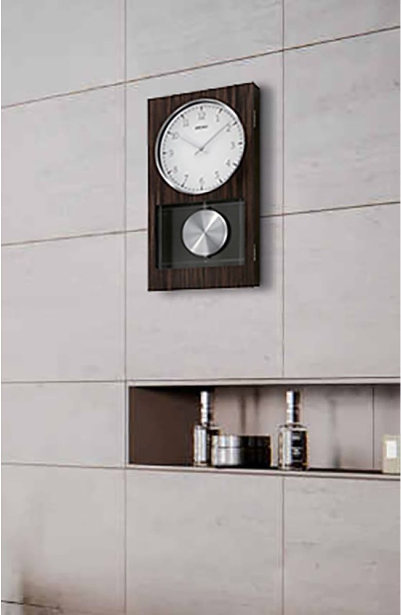 Seiko Modern Pendulum Chime Clock, Alternate, color, Brown