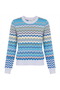 selected Light Blue Multi