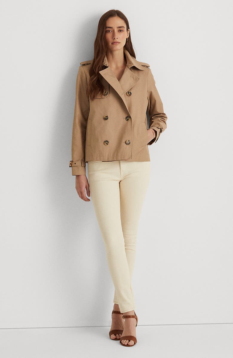 Lauren Ralph Lauren Double Breasted Trench Coat, Alternate, color, 