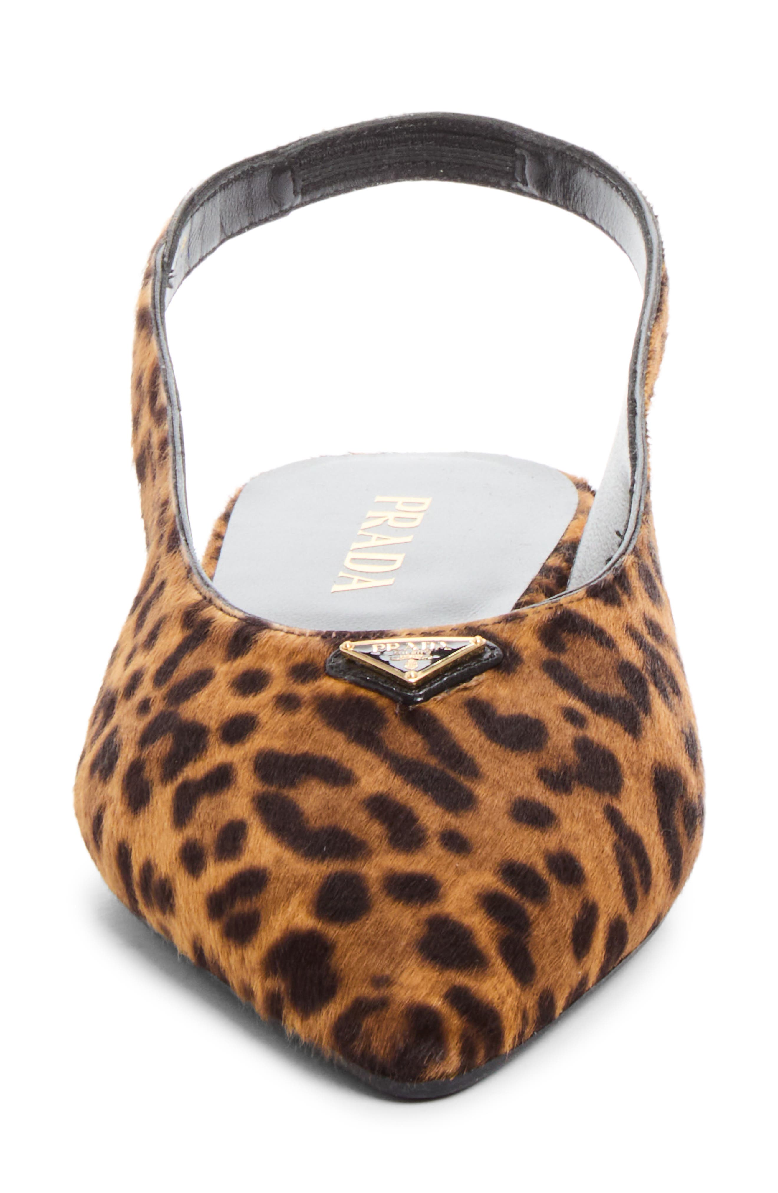 Genuine Calf Hair Slingback Flat, Alternate, color, MIELE