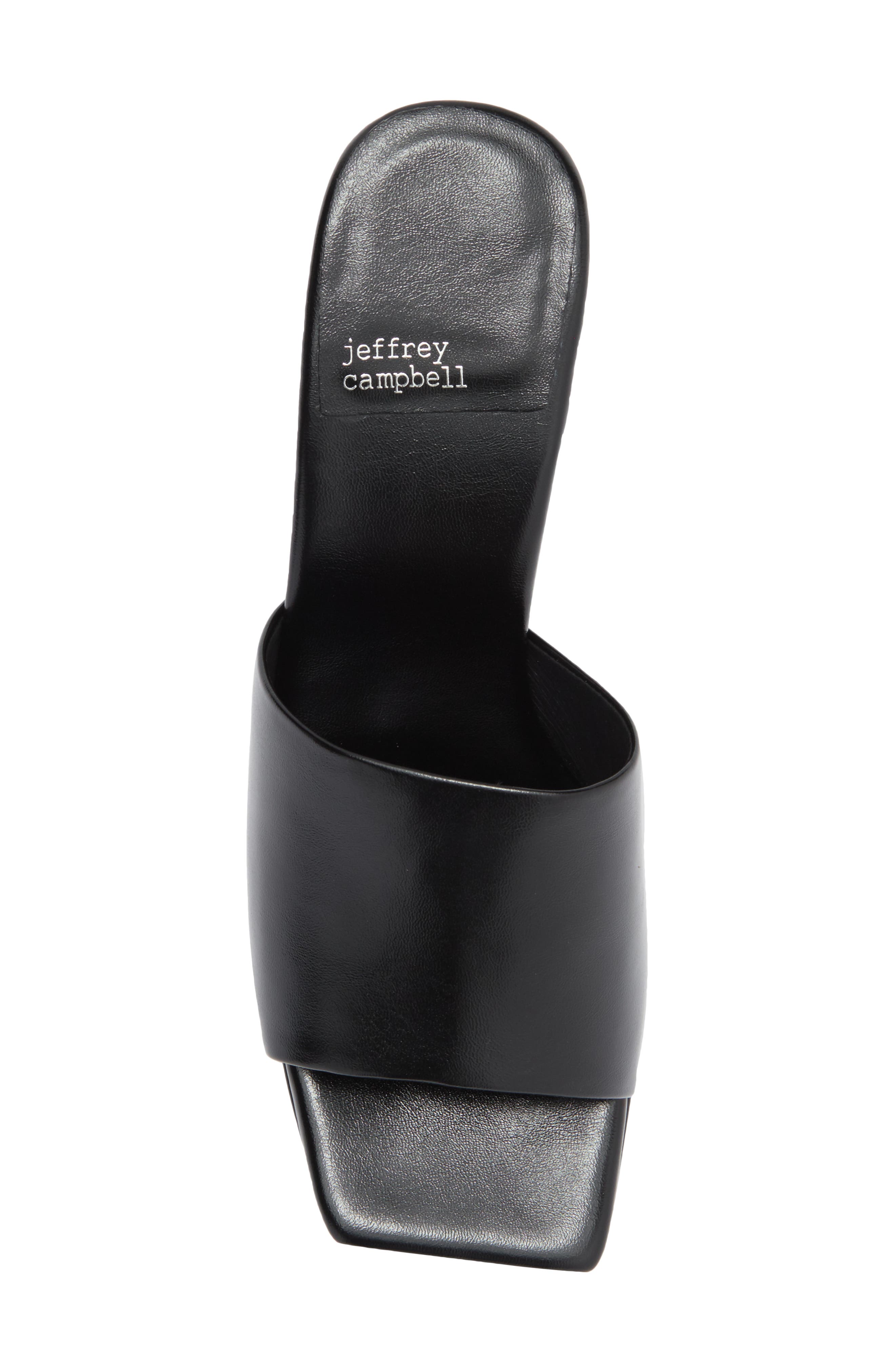 Jeffrey Campbell Dress Code Sandal, Alternate, color, Black Wax