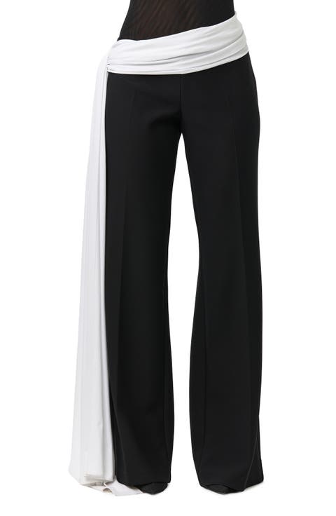Straight Leg Pants with Sash