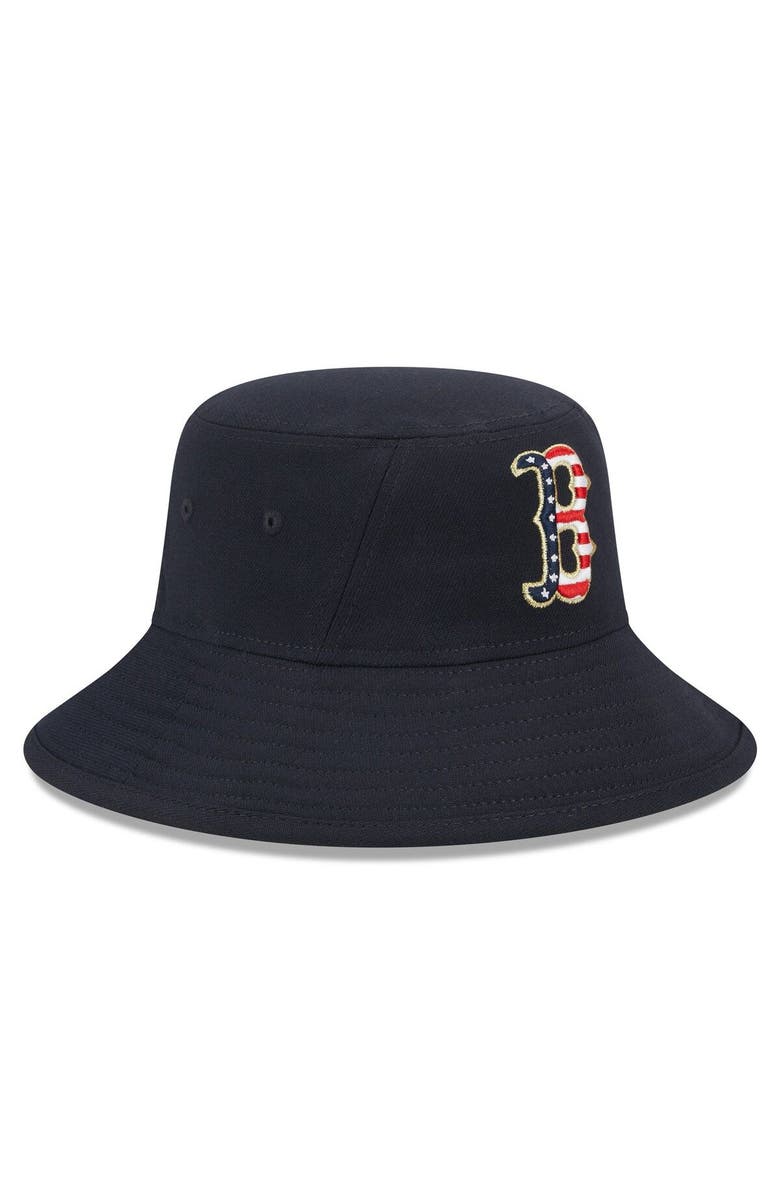 New Era Men's New Era Navy Boston Red Sox 2023 Fourth of July Bucket Hat, Alternate, color, Navy