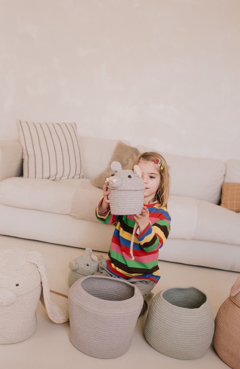 Lorena Canals Kids' Set of 2 Mini Baskets, Alternate, color, Ivory