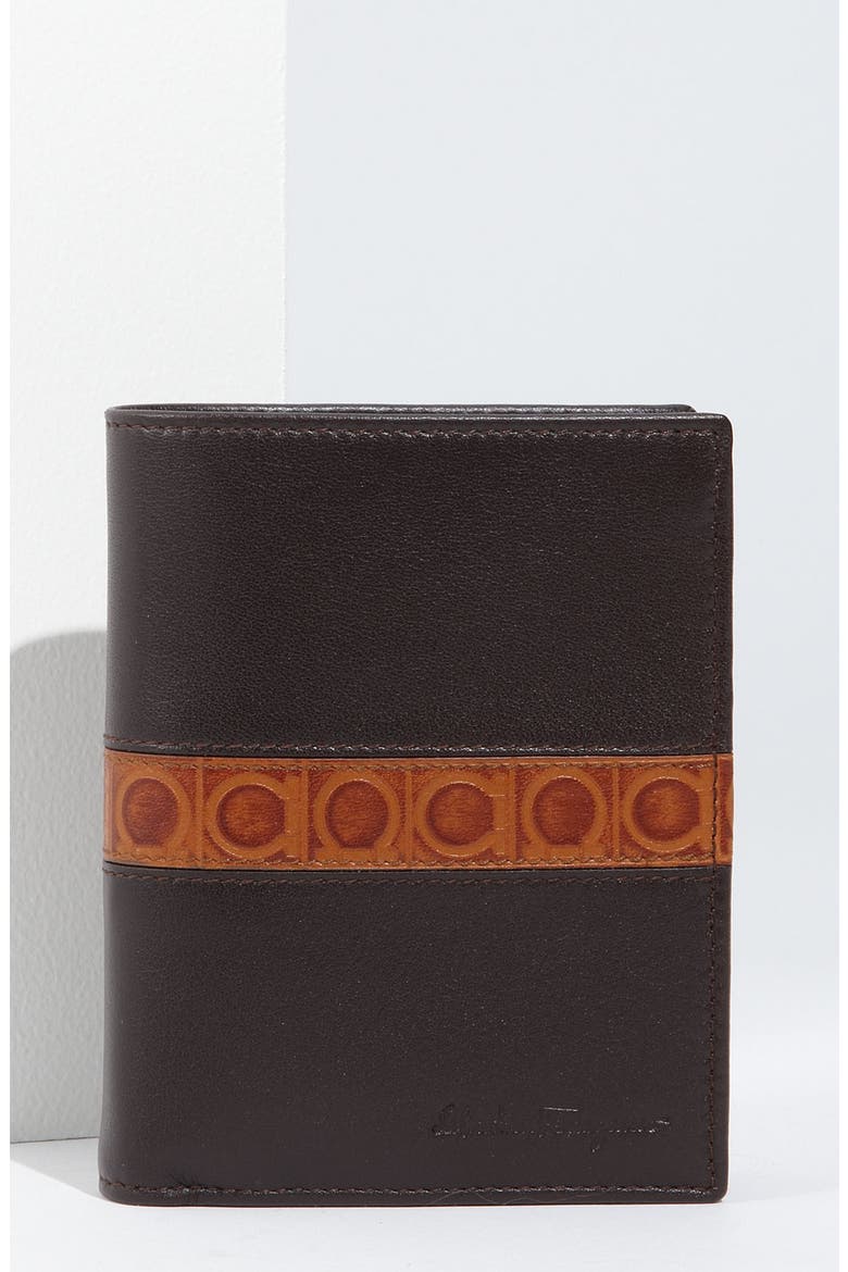 Salvatore Ferragamo 'Form' Wallet, Main, color, HICKORY