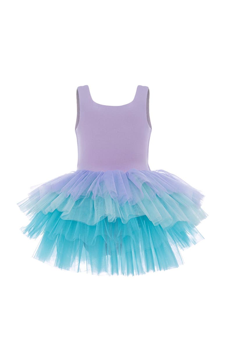Mini Celebrities Mermaids Sleeveless Fluffy Tutu Dress, Alternate, color, Lilac Mermaid