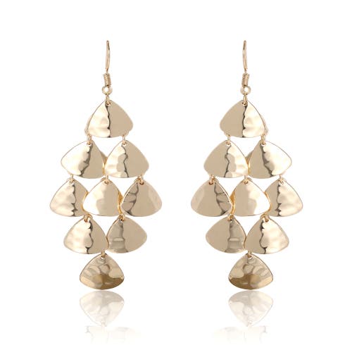Bcbg Eneration Layered Triangle Drop Earrings In Gold