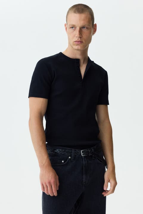 Slim Fit Henley Top