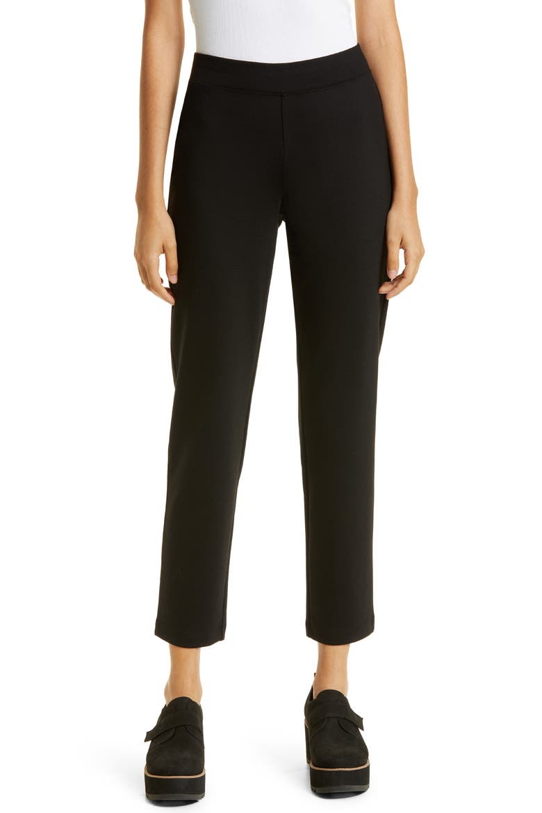 Slim Ankle Pants, Main, color, BLACK