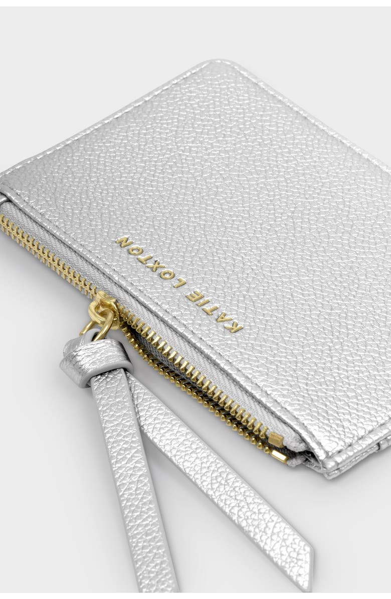 Katie Loxton Hallie Coin And Card Holder, Alternate, color, Silver