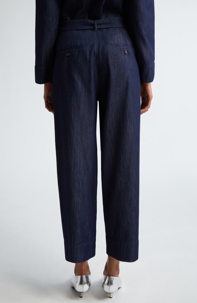 Max Mara Amour Denim Belted Crop Pants, Alternate, color, 