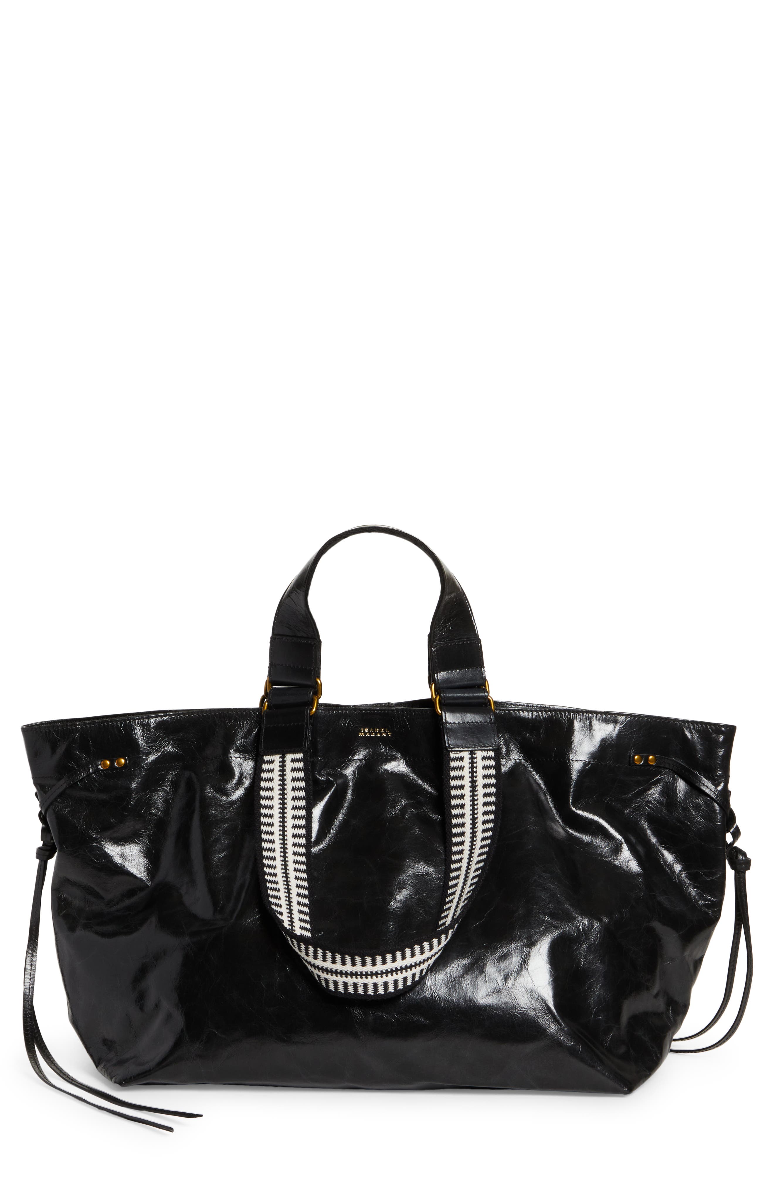 Isabel Marant Wardy Leather Tote, Main, color, 