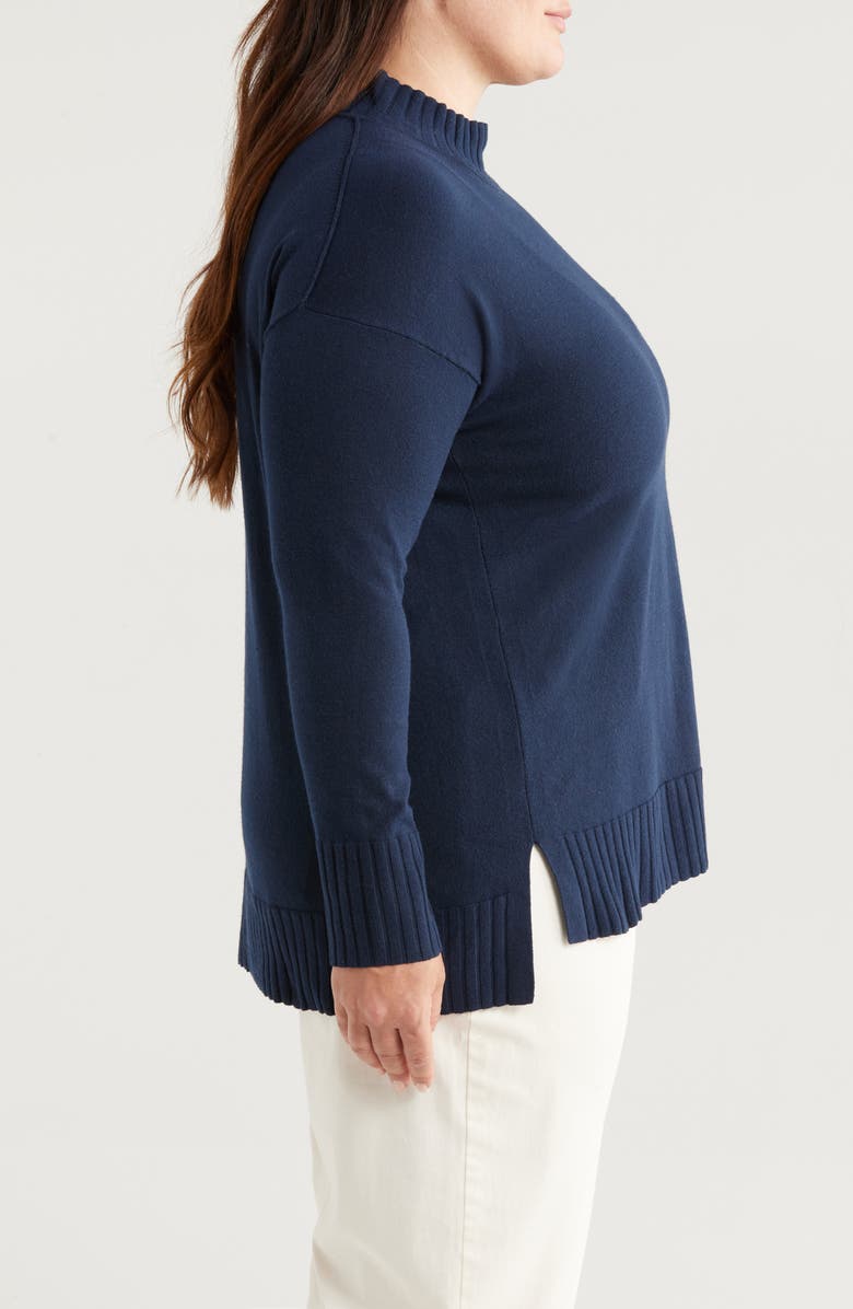 Caslon<sup>®</sup> Mock Neck Tunic Sweater, Alternate, color,
