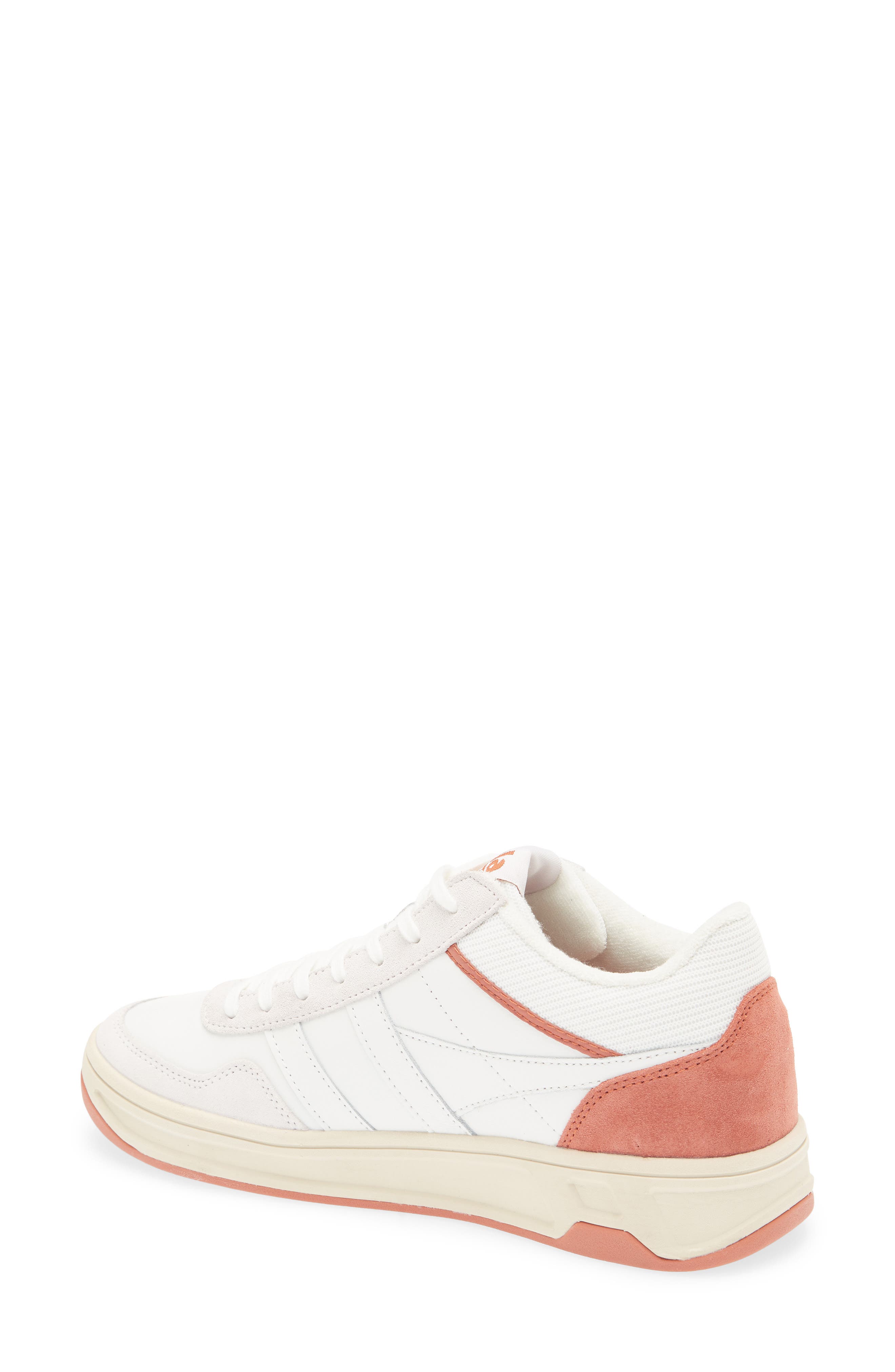 Swerve Sneaker, Alternate, color, WHITE/ WHITE/ ORANGE SPICE