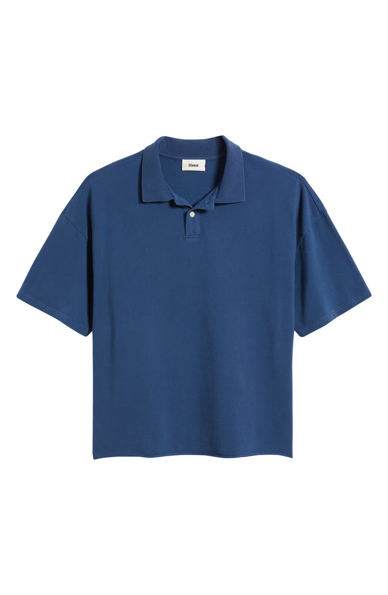 Elwood Crop Uniform Polo, Alternate, color, Varsity Blue