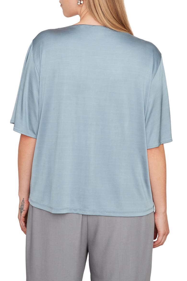 Flutter Sleeve Knit Top, Alternate, color, 407LAK-LAKE