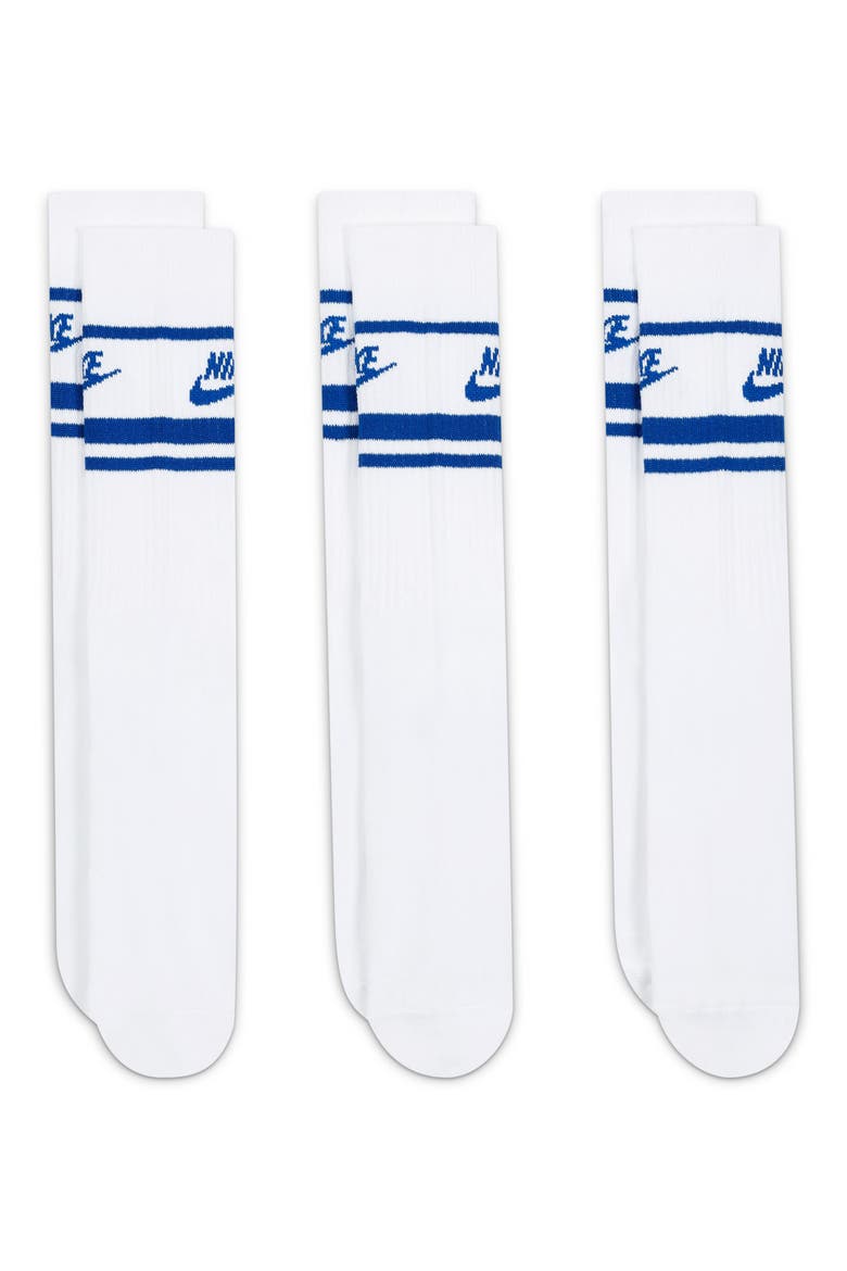 3-Pack Dri-FIT Everyday Essentials Crew Socks, Main, color, 105 WHITE/GAMERL