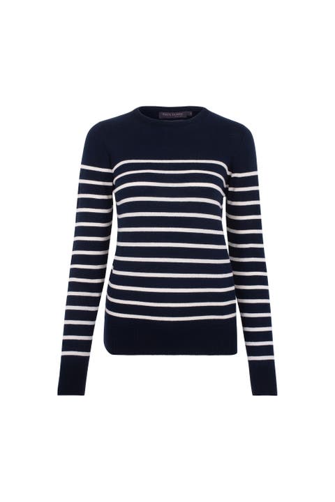 Cotton Breton Crew Neck Sweater