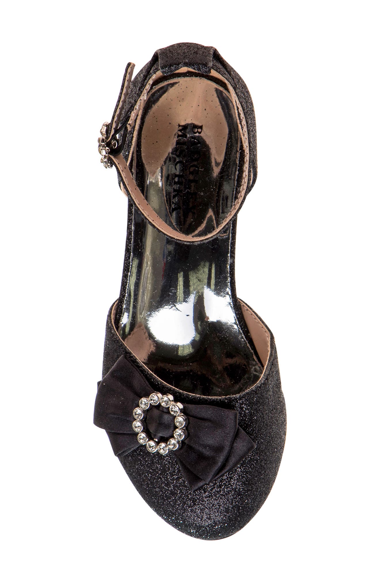 Badgley Mischka Collection Kids' Crystal Bow Pump, Alternate, color, 