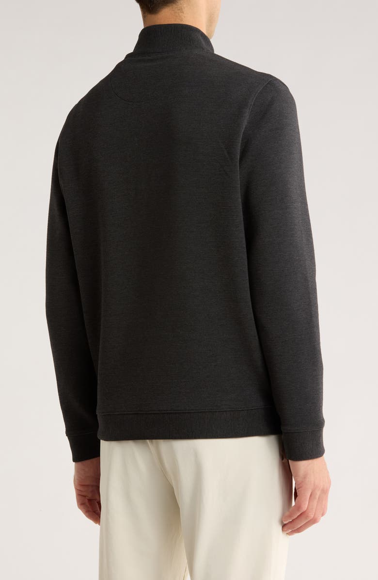 Callaway Ottoman Quarter Zip Sweatshirt, Alternate, color, Washed Black Heather