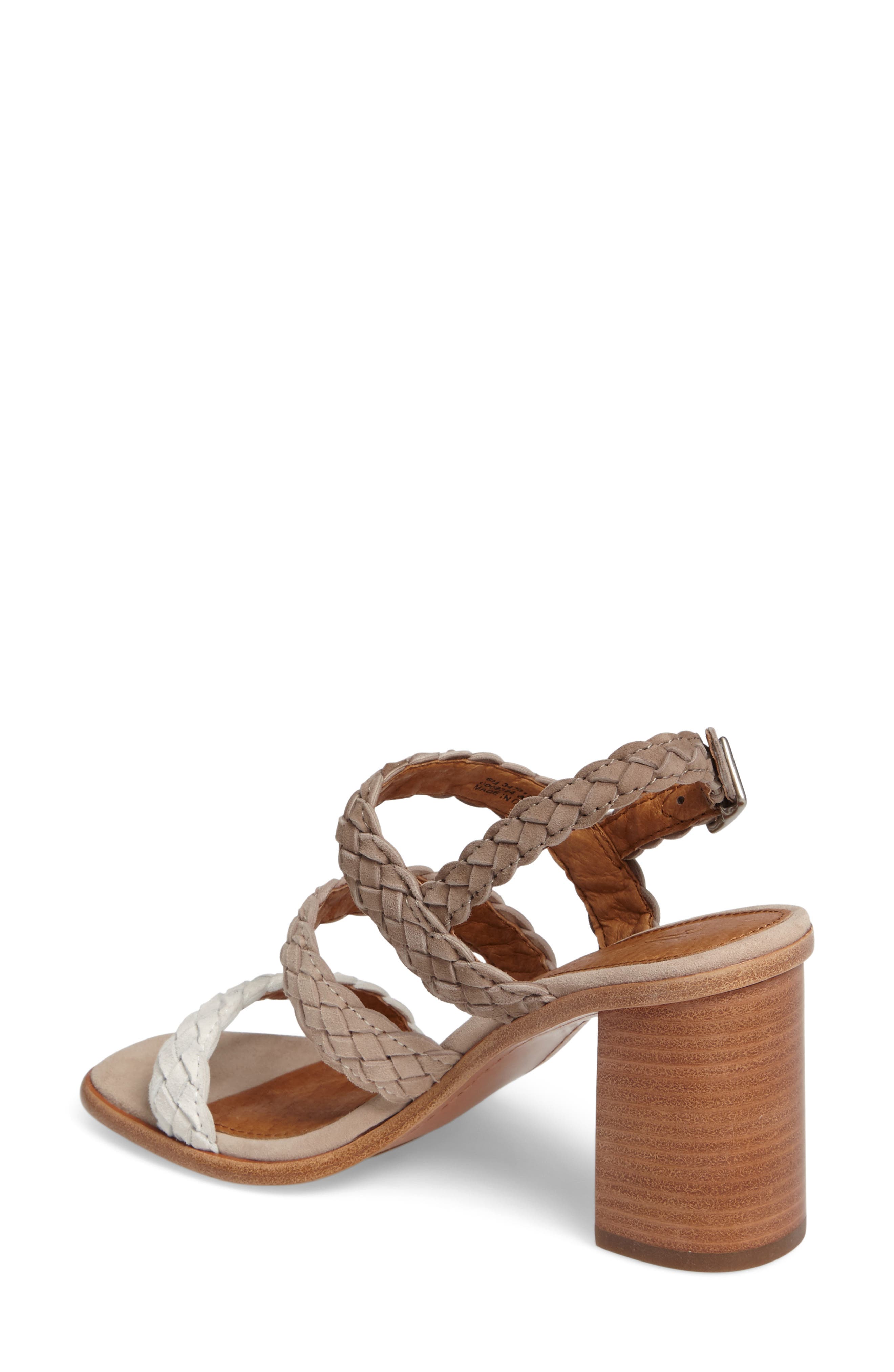 Amy Braid Sandal, Alternate, color, WHITE MULTI SUEDE