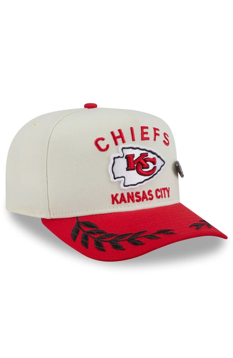 New Era Men's New Era Cream/Red Kansas City Chiefs 2025 NFL Draft A-Frame 59FIFTY Fitted Hat, Alternate, color, Cream