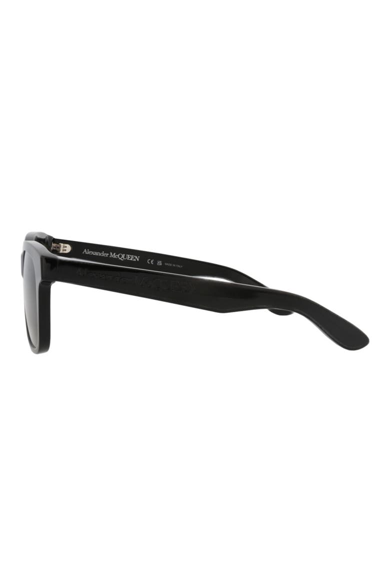 52mm Square Sunglasses, Alternate, color, BLACK BLACK GREY