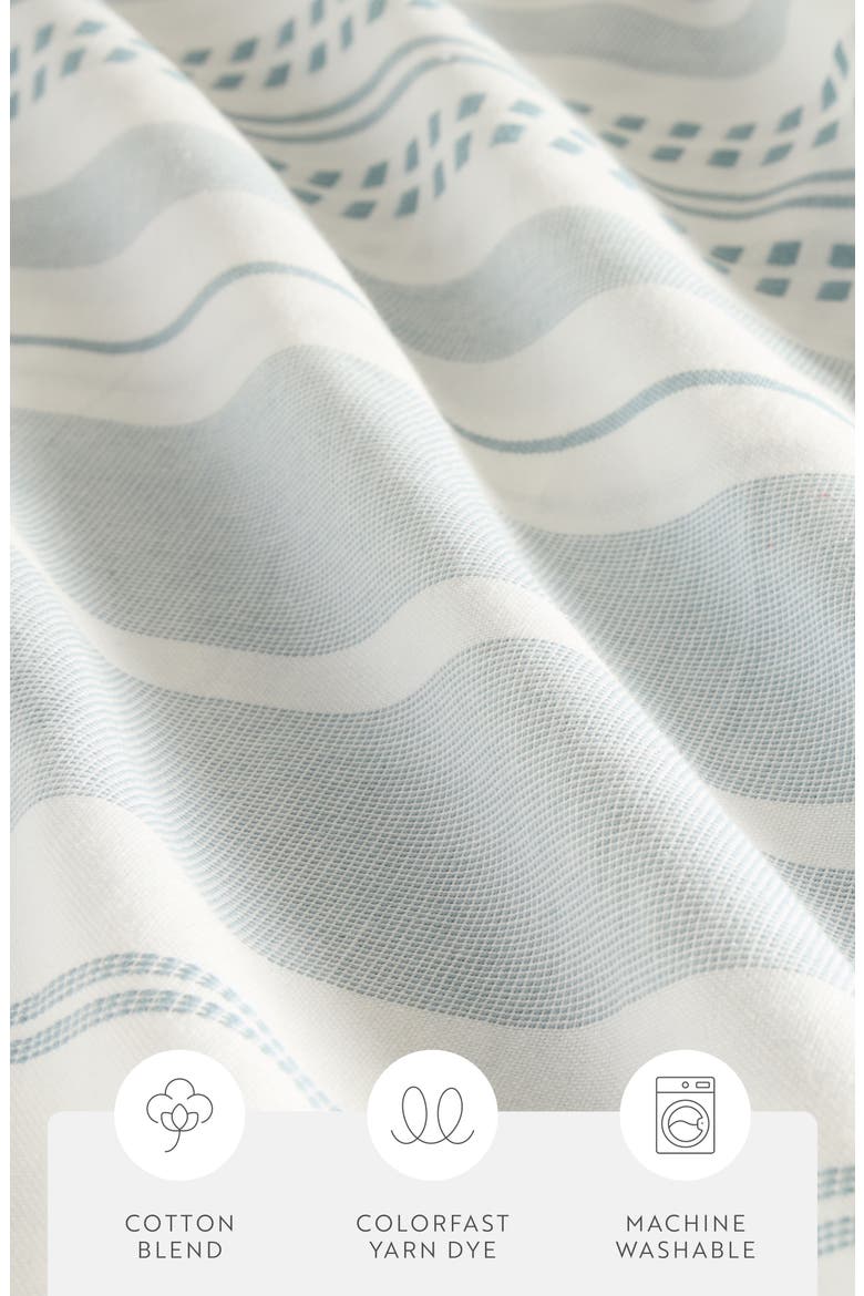 Mixed Stripe Shower Curtain, Alternate, color, PLACEMENT STRIPE LIGHT BLUE